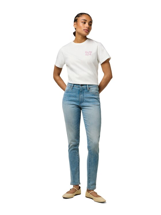 Wrangler Wrangler T-Shirt 112371082 Biały Regular Fit