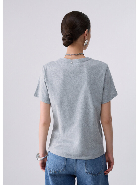 Liu Jo Liu Jo T-shirt WF6441JS904L9547 Grigio Regular Fit
