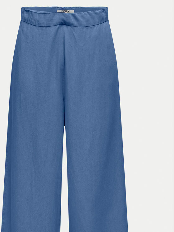 ONLY ONLY Kalhoty culottes Charis 15337936 Modrá Wide Leg