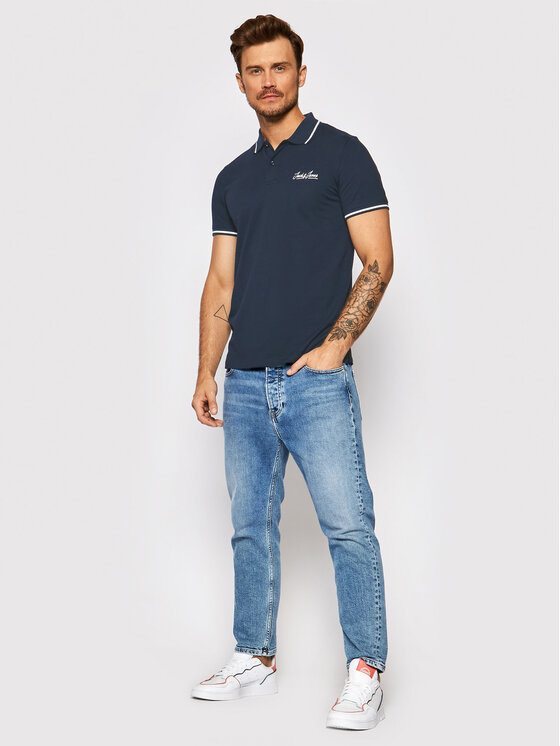 Polo Tons 12186778 Blu scuro Regular Fit