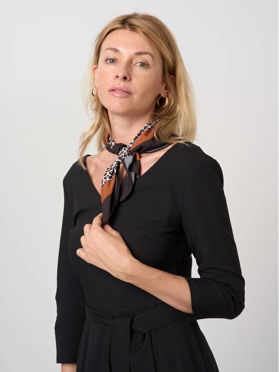 Willsoor Damska Apaszka Willsoor, Brązowa, 18891-31