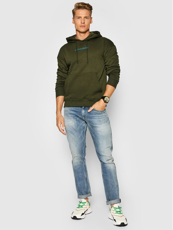 Felpa Marco 12192830 Verde Relaxed Fit