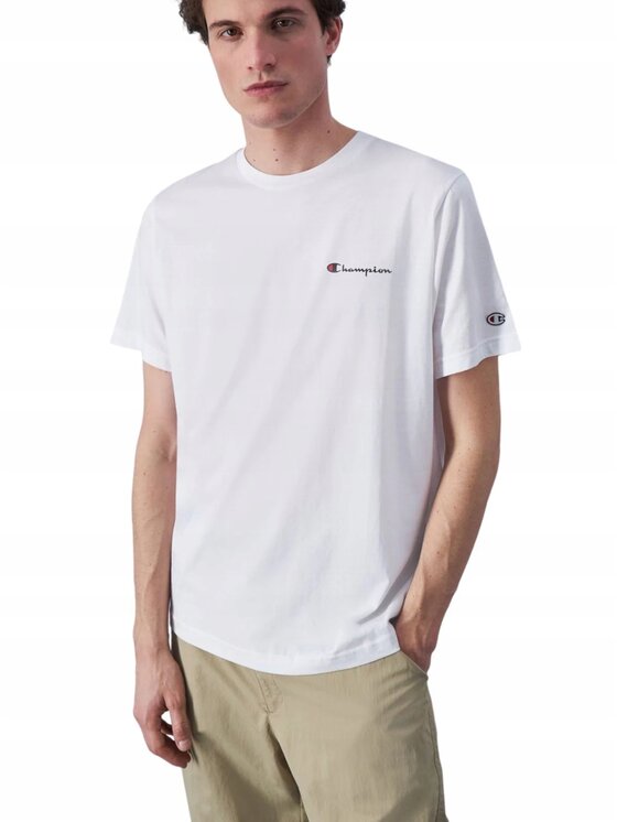 Champion Champion T-Shirt 219838 WW001 Biały Standard Fit