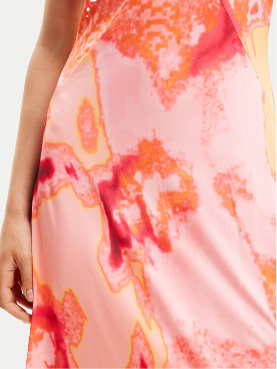 Desigual Desigual Letní šaty Nerea 24SWVK19 Růžová Regular Fit