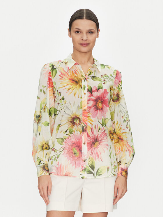 Guess Guess Bluză W5GH85 WH6C0 Colorat Regular Fit