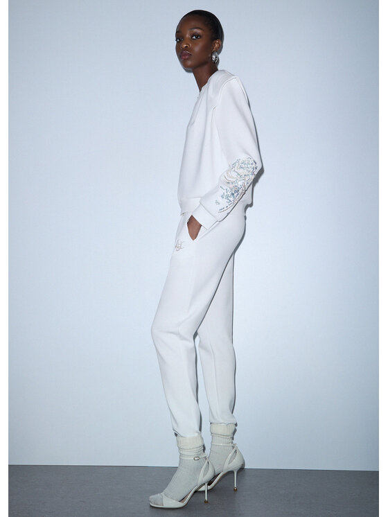 Liu Jo Liu Jo Pantaloni di tessuto TF6284J395810701 Bianco Regular Fit