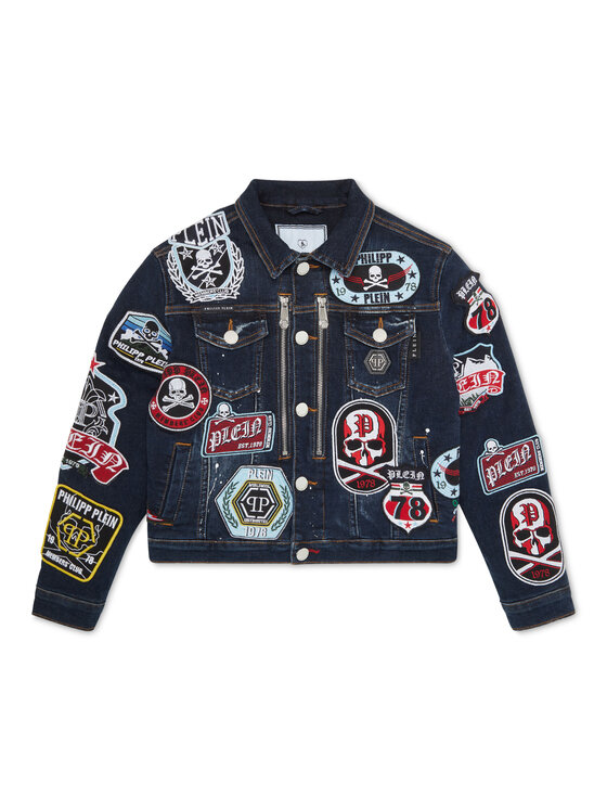 PHILIPP PLEIN PHILIPP PLEIN Džínsová bunda 20171 Modrá Comfort Fit