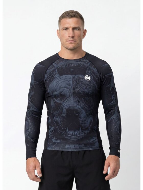 PITBULL PITBULL Koszulka techniczna PITBULL WORLD Czarny Regular Fit