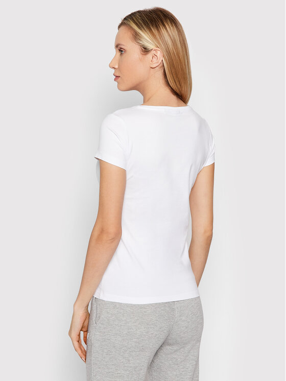 4F 4F T-Shirt NOSH4-TSD353 Biały Regular Fit