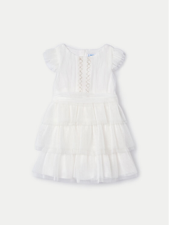 Mayoral Mayoral Elegáns ruha 03912 Ekru Regular Fit