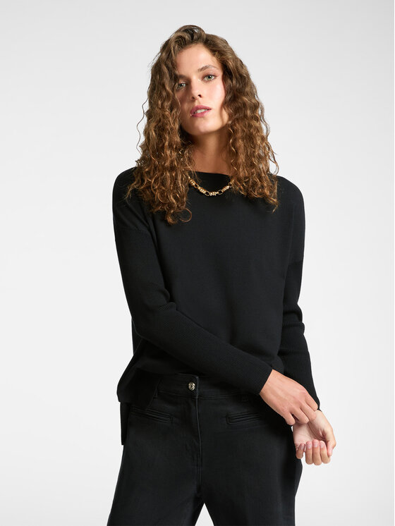 Elena Mirò Elena Mirò Cardigan M441Z000569N033 Nero Regular Fit