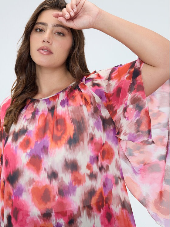 Fiorella Rubino Fiorella Rubino Bluzka 2023L100689N0S6 Różowy Over Fit