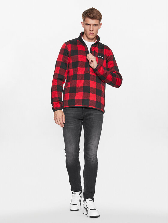 Columbia Columbia Flis Sweater Weather™ II Printed Half Zip Crvena Regular Fit