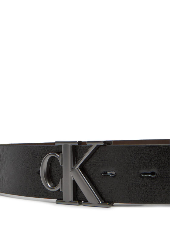 Calvin Klein Jeans Calvin Klein Jeans Ζώνη Ανδρική Monogram Plaque Buckle 35Mm Adj/Rev LV04G7026G Μαύρο