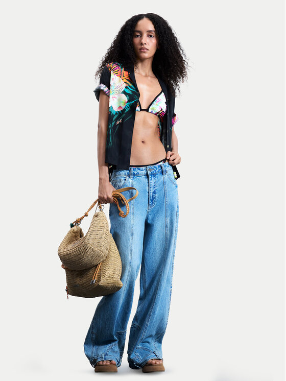 Desigual Desigual Košulja Daikiri 26SWCW36 Crna Regular Fit