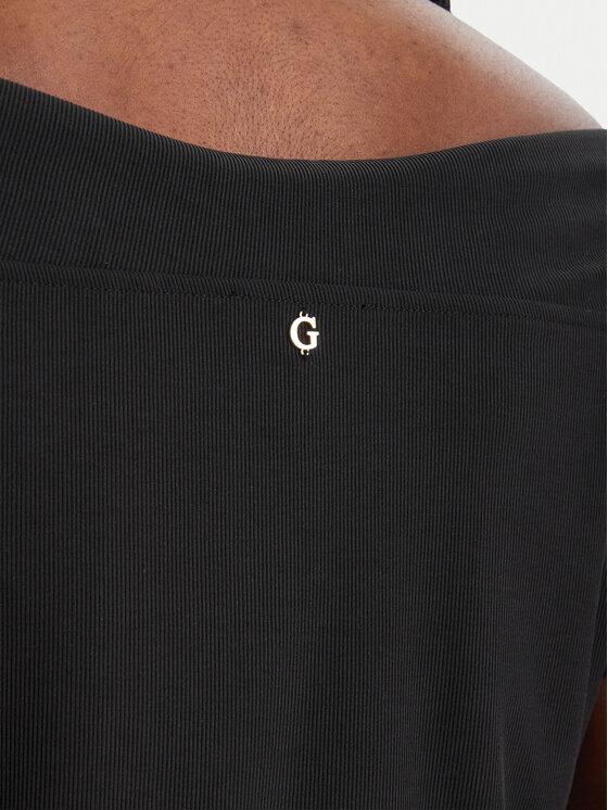 Guess Guess Blúzka W6GP12 K2935 Čierna Regular Fit