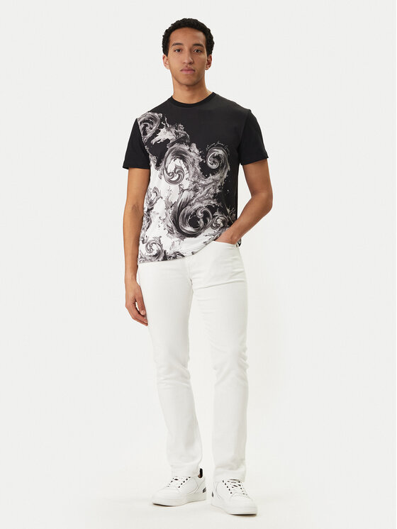 Versace Jeans Couture Versace Jeans Couture Blugi 80GAB5S0 CEWCA Alb Slim Fit