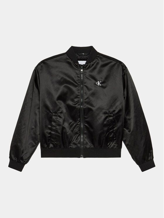 Calvin Klein Jeans Bundy bomber IB0IB01980 Čierna Regular Fit