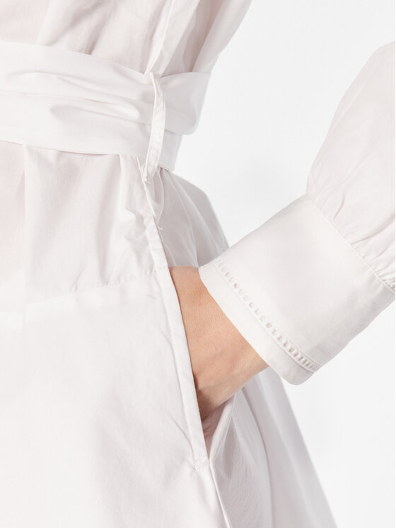 Tommy Hilfiger Tommy Hilfiger Kleid für den Alltag WW0WW37962 Weiß Regular Fit