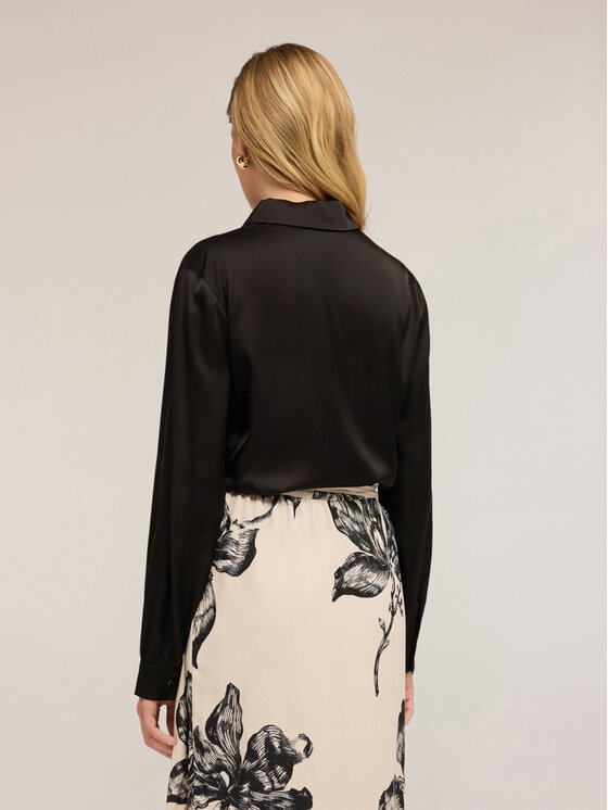 Motivi Motivi Camicia 5192Q000846N033 Nero Regular Fit