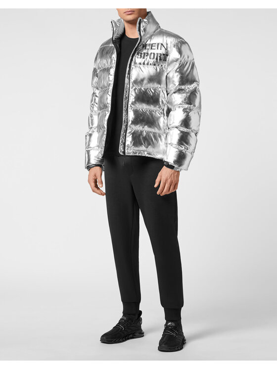 Plein Sport Plein Sport Zimní bunda 13251 Stříbrná Regular Fit