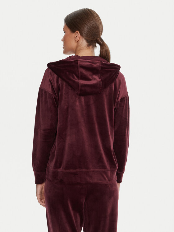 DKNY Sport DKNY Sport Džemperis ar kapuci DP5J9634 Bordo Regular Fit