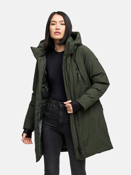 Navahoo Navahoo Kurtka zimowa Winterzart Zielony Regular Fit