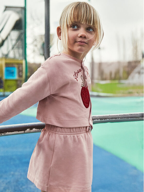 Mayoral Mayoral Komplet bluza i sukienka 4927 Różowy Regular Fit