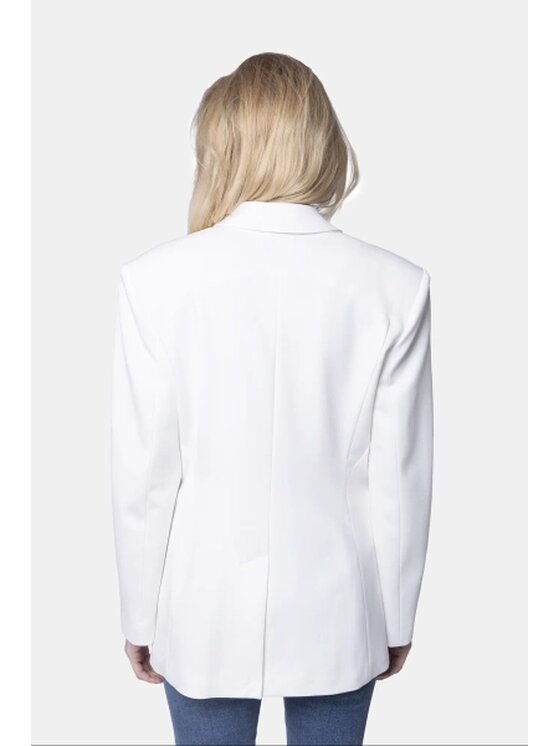 PINKO PINKO Marynarka Marinaio Biały Oversize