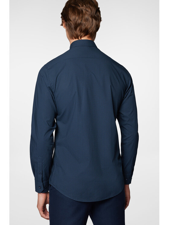 Próchnik Próchnik Koszula PM41 KO073224000038 Granatowy Slim Fit
