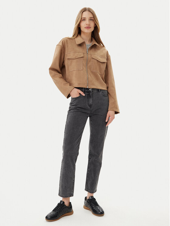 ONLY ONLY Куртка зі штучної шкіри Stina 15351260 Коричневий Regular Fit