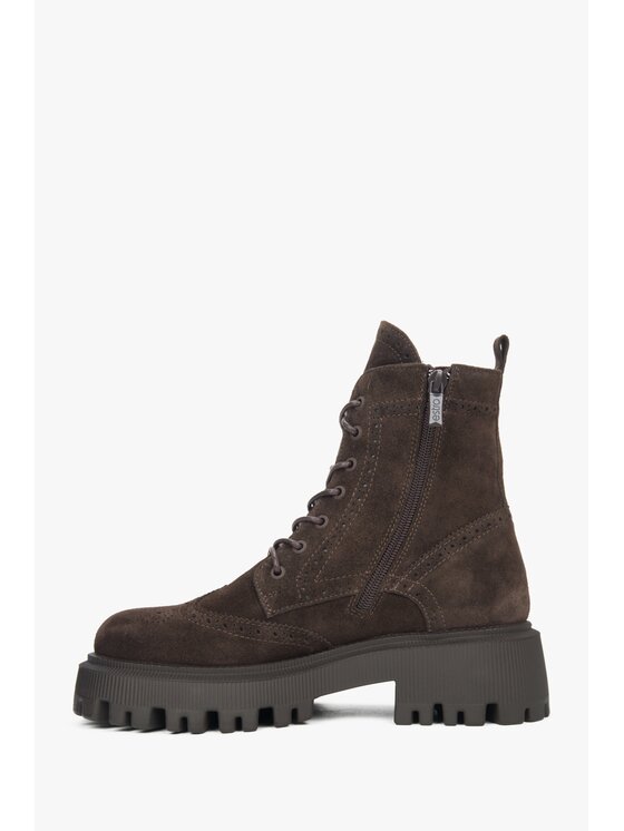 Estro Estro Μποτάκια ER00117903 Καφέ