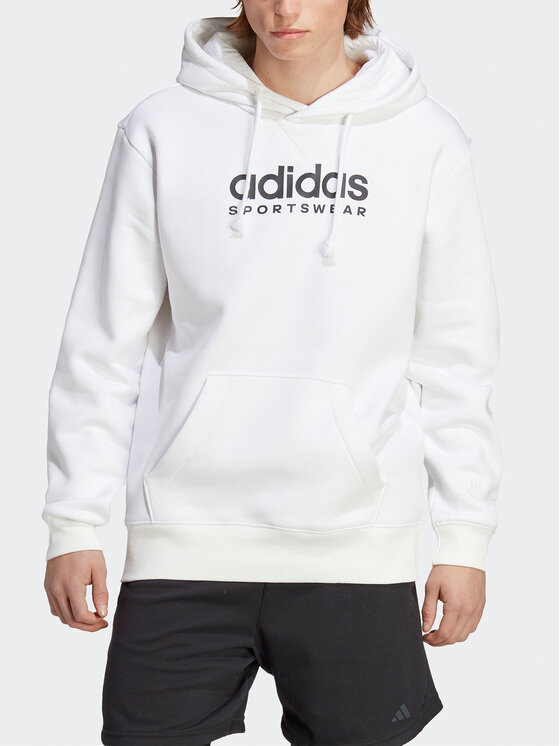 Hoodie Weiß Fit Loose Sweatshirt All adidas SZN IC9781 Graphic Fleece