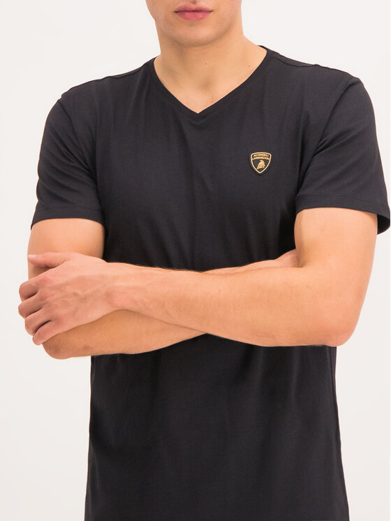 Lamborghini Lamborghini Tričko B3XUB7S5 Čierna Regular Fit