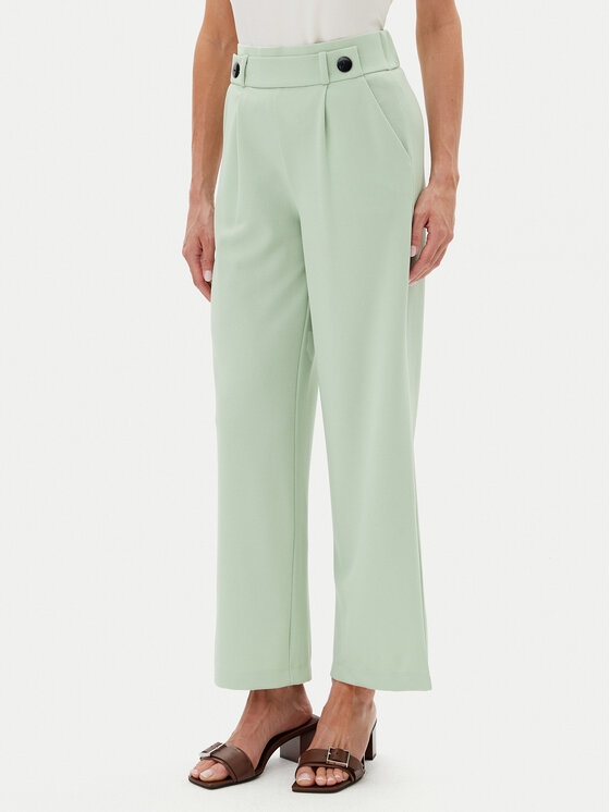 JDY JDY Kalhoty z materiálu Geggo 15208430 Zelená Wide Leg
