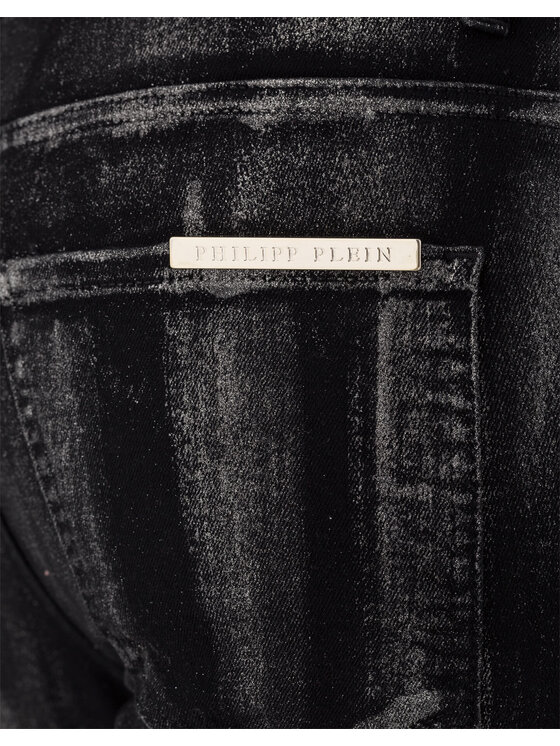 PHILIPP PLEIN PHILIPP PLEIN Džínsy 30804 Čierna Straight Fit