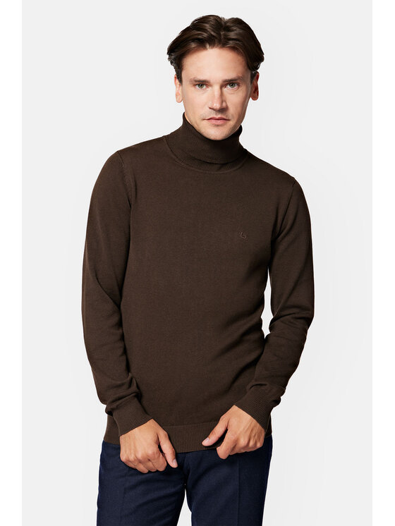 Lancerto Lancerto Golf Slink SW073223000061 Brązowy Regular Fit
