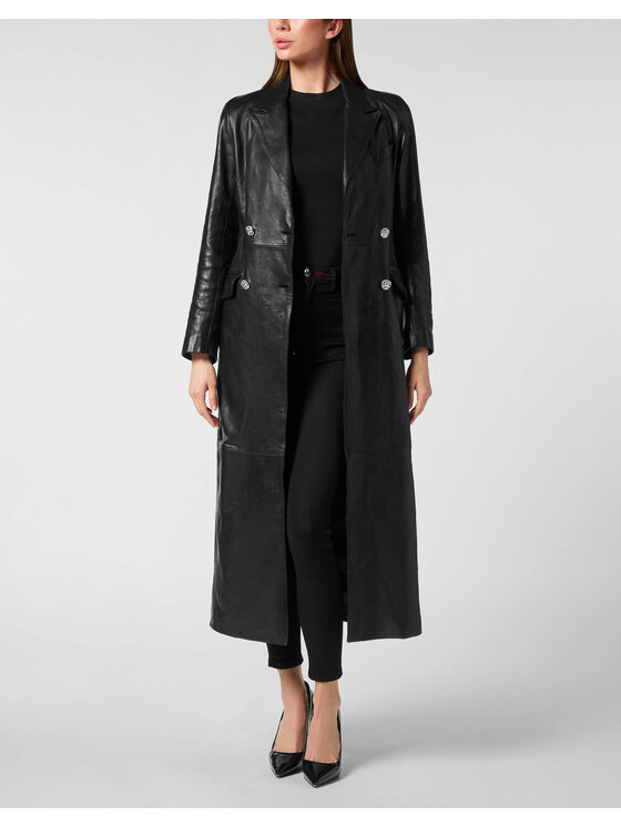 PHILIPP PLEIN PHILIPP PLEIN Płaszcz zimowy 26379 Czarny
