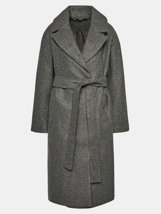 Gina Tricot Prechodný kabát 20609 Sivá Regular Fit