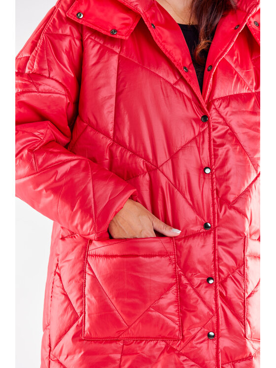 Awama Awama Kabát A541 Červená Basic Fit