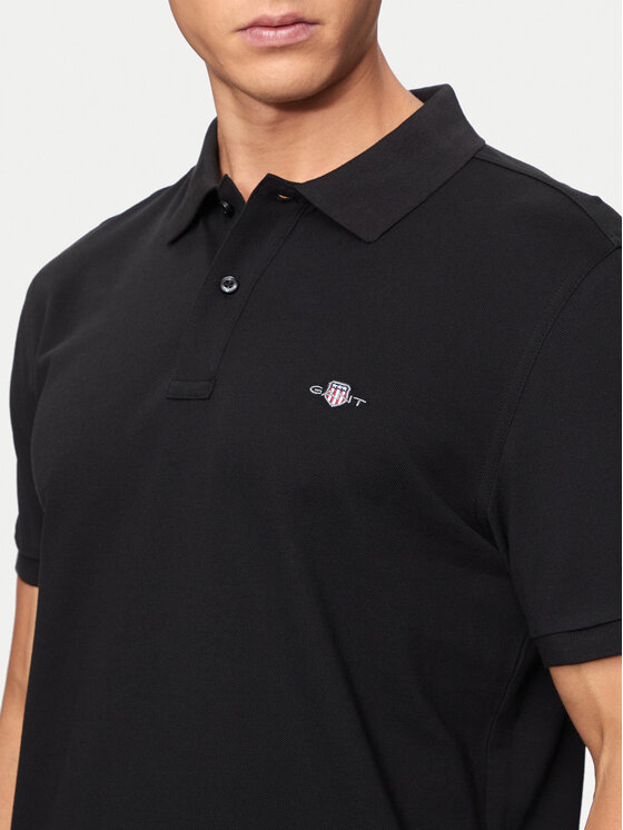 Gant Gant Polokošile Shield 2220 Černá Slim Fit