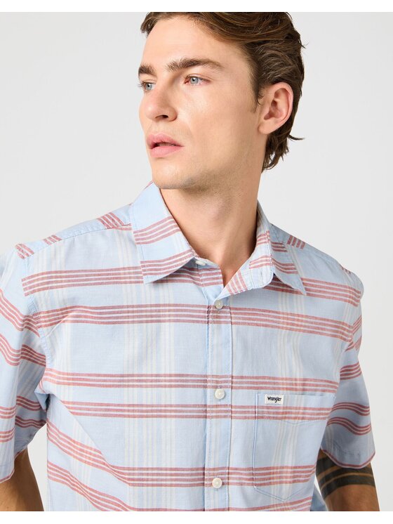 Wrangler Wrangler Koszula 112362756 Niebieski Regular Fit