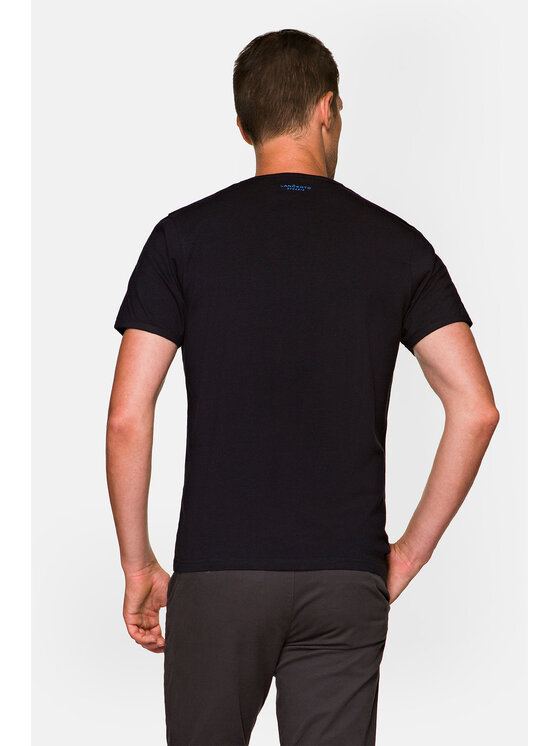 Lancerto Lancerto T-Shirt Reggie TS073221000018 Czarny Regular Fit