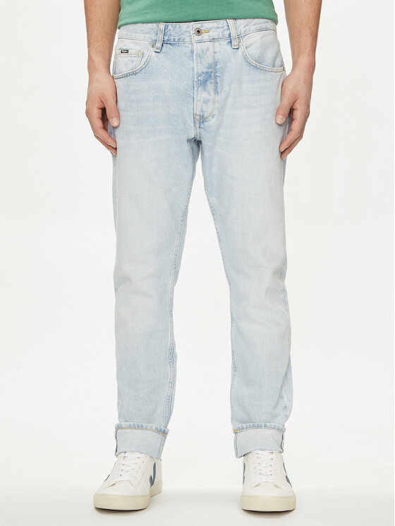 Pepe Jeans Blugi PM207392 Albastru celest Tapered Fit