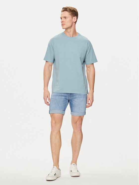 Pepe Jeans Pepe Jeans T-Shirt Connor PM509206 Modrá Regular Fit