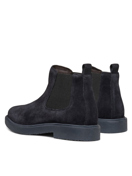 Geox Geox Kotníková obuv s elastickým prvkem U Massimiano U46H9B 00022 C4002 Tmavomodrá