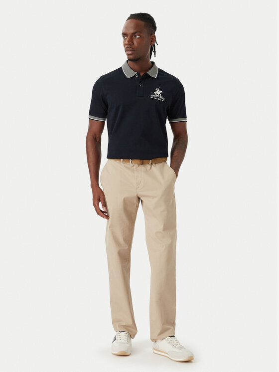 Beverly Hills Polo Club Beverly Hills Polo Club Polo M2607-HR Granatowy Regular Fit