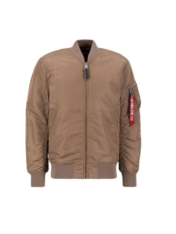 Alpha Industries Alpha Industries Kurtka bomber MA-1 VF 59 Long Vintage Fit Brązowy Slim Fit