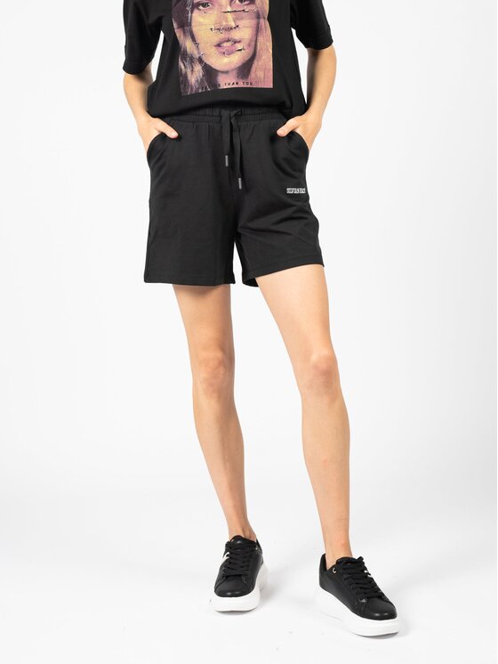 Silvian Heach Silvian Heach Šortky PGP22404SH Černá Regular Fit