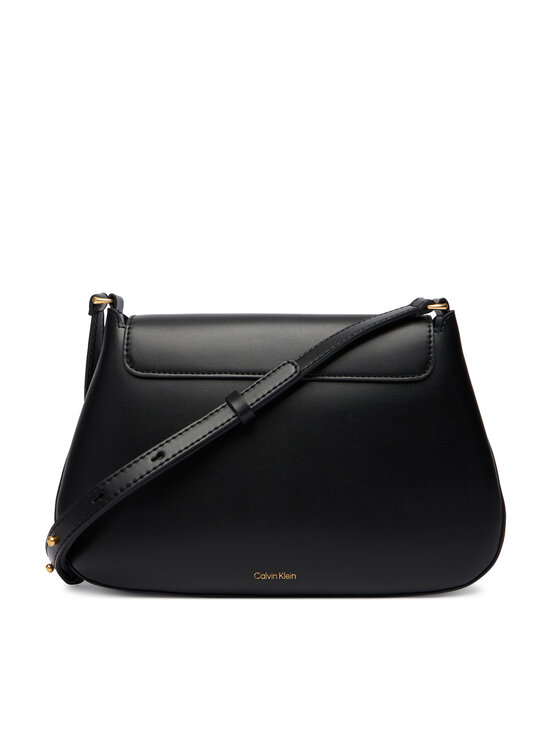 Calvin Klein Calvin Klein Kabelka Hardware Flap Medium Crossbody LV04F3401G Černá
